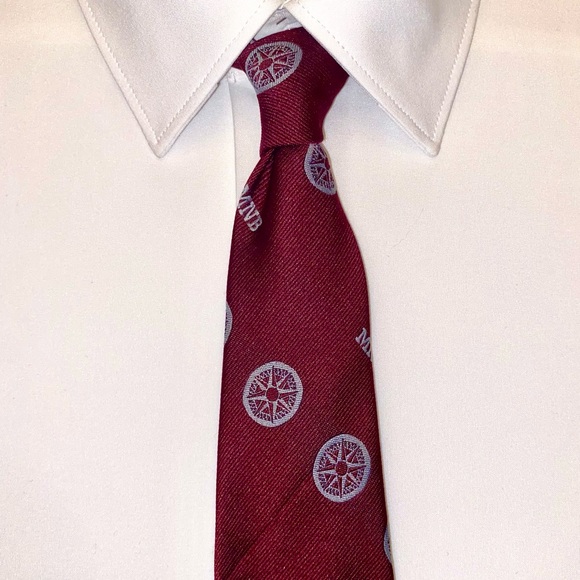 Vintage 1990s Tie w/ Nautical Compass Design - Picture 2 of 12